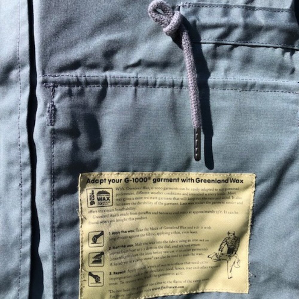 FJall Raven G-1000 All Weather Durable Greenland Waxed Jacket XL Never Worn - Picture 7 of 7